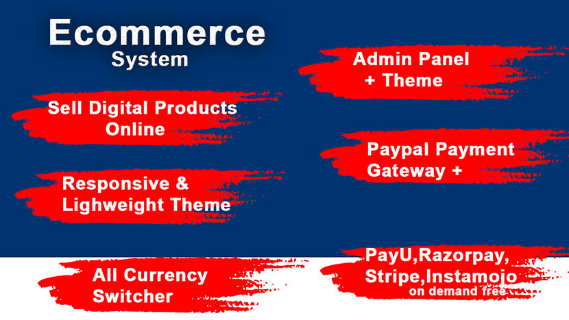Ecommerce system in php and MySQL