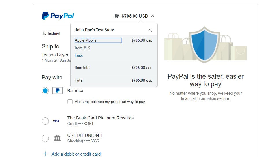 Paypal Payment gateway integration in PHP  