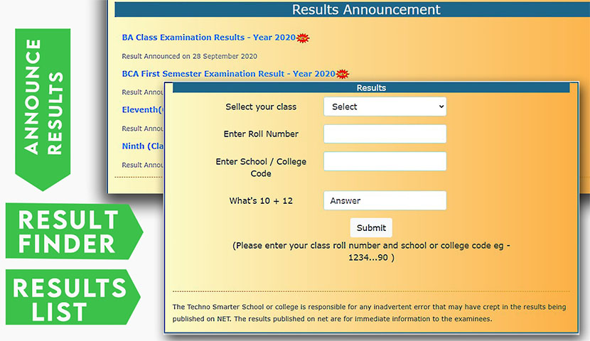 Student Result management system in PHP 