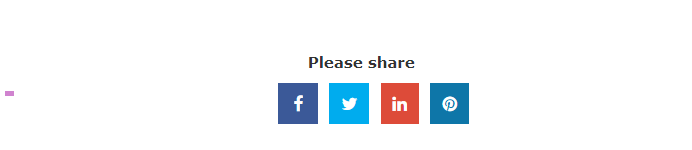 Social share buttons using PHP