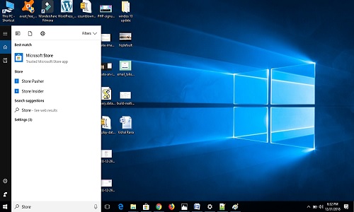 find microsoft store in windows 10